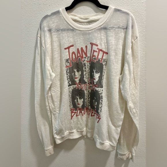 Joan Jett And The Blackhearts Fitted Sweatshirt by Recycled Karma, size S - Picture 5 of 8